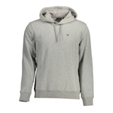 Chic Grey Organic Cotton Blend Hoodie