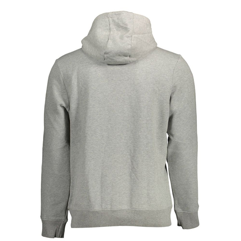 Chic Grey Organic Cotton Blend Hoodie