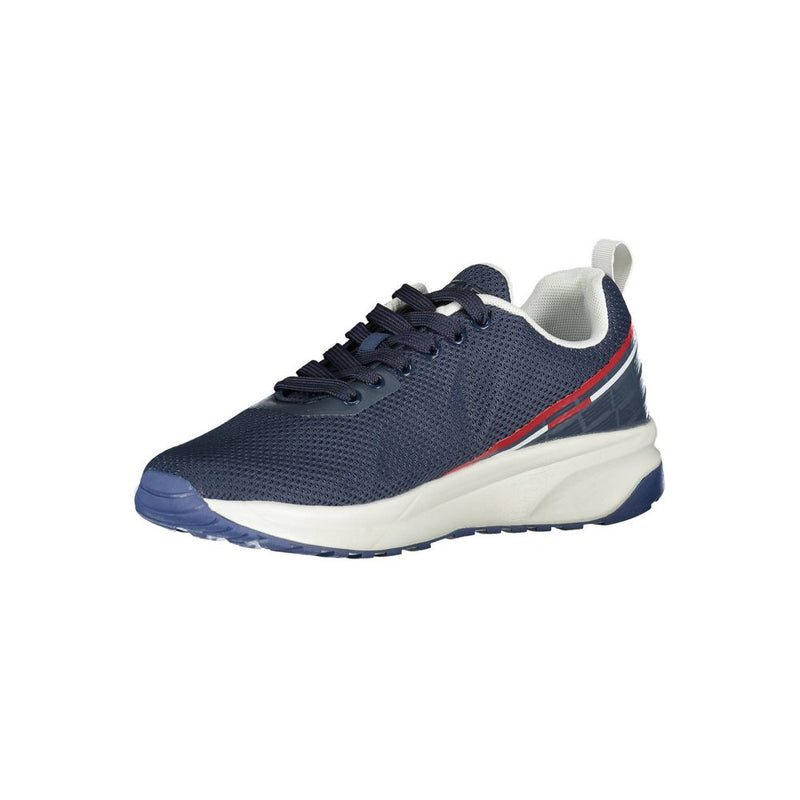 Sneaker sportive blu chic con dettagli contrastanti