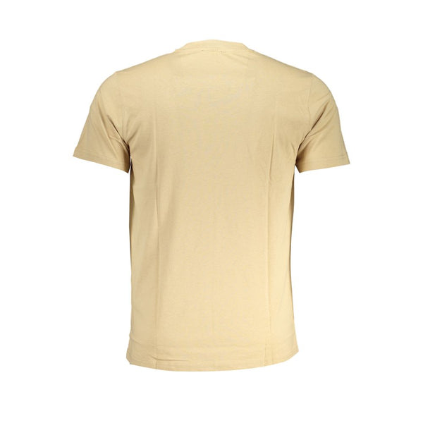 Beige Baumwoll-T-Shirt