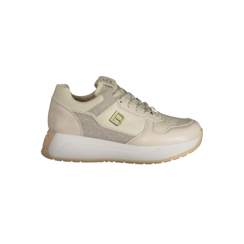 Sneaker en polyester beige