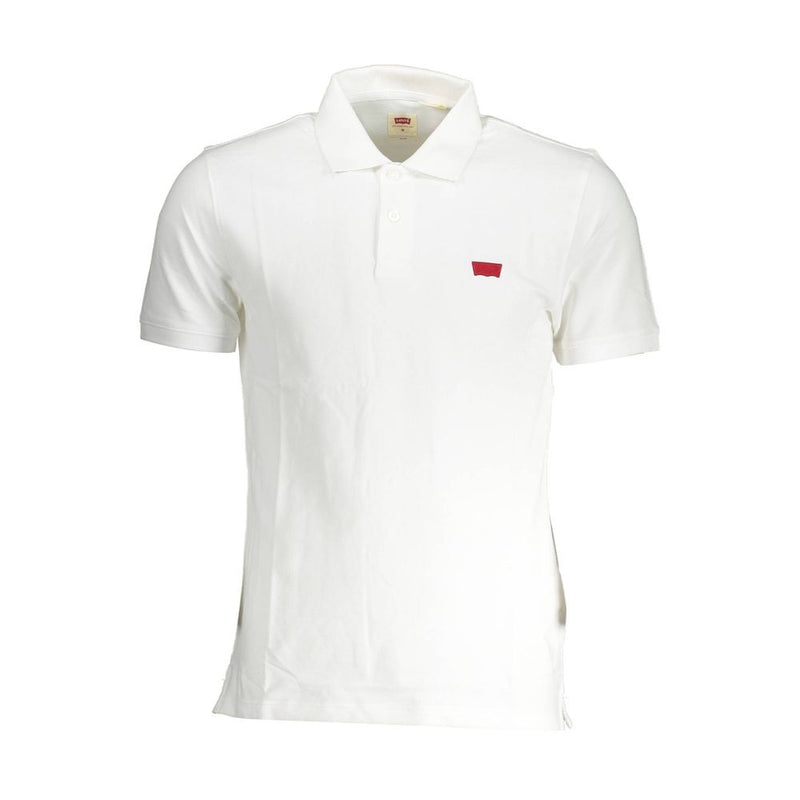 Polo de algodón blanco elegante