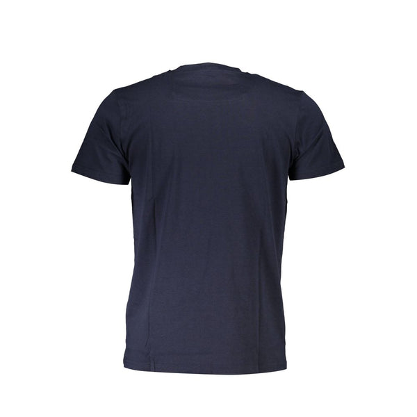 Blaues Baumwollt-Shirt