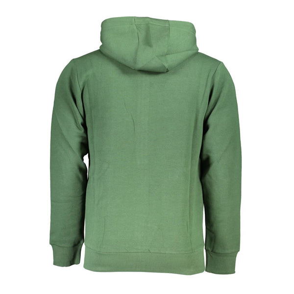 Sudadera con capucha verde elegante con bordados elegantes