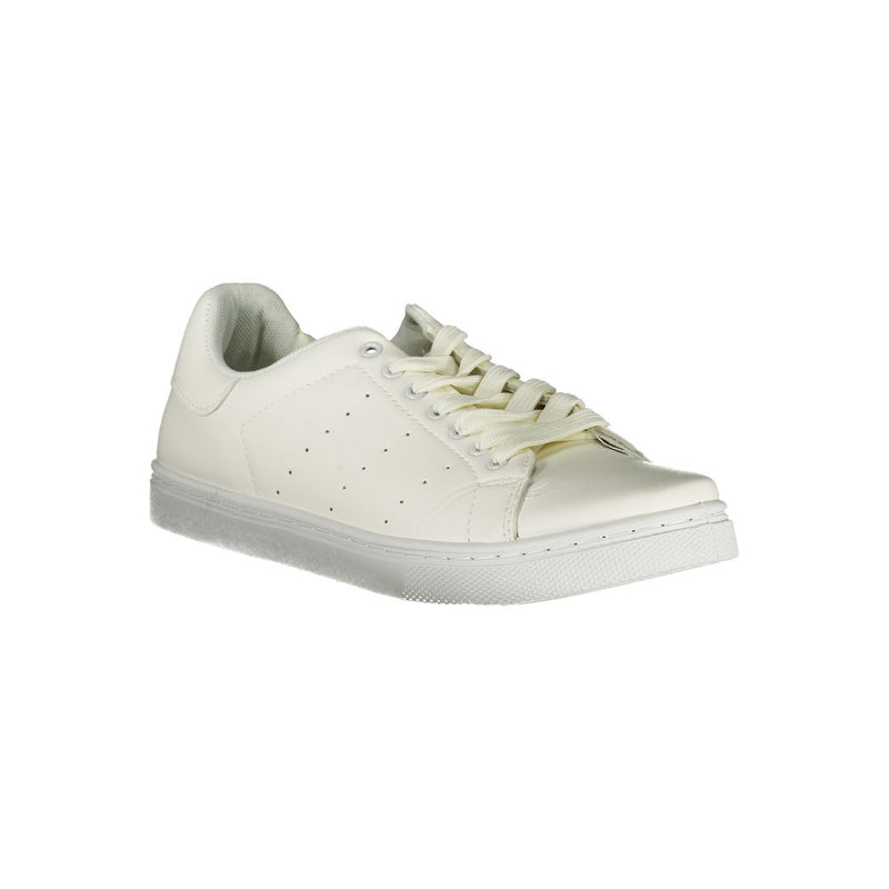 Sneaker in poliestere bianco