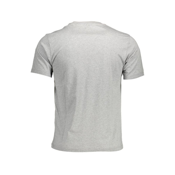 T-shirt coton gris décontracté élevé