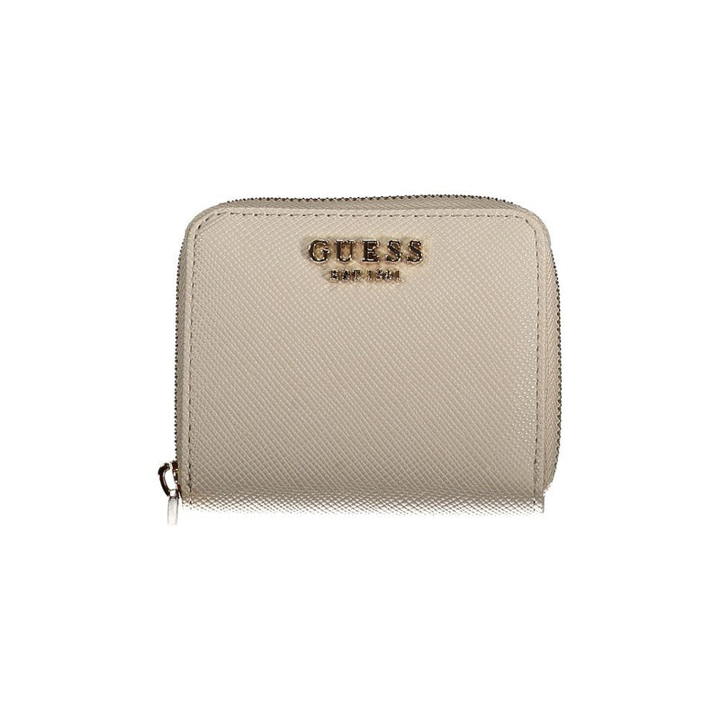 Beige Polyethylen -Brieftasche