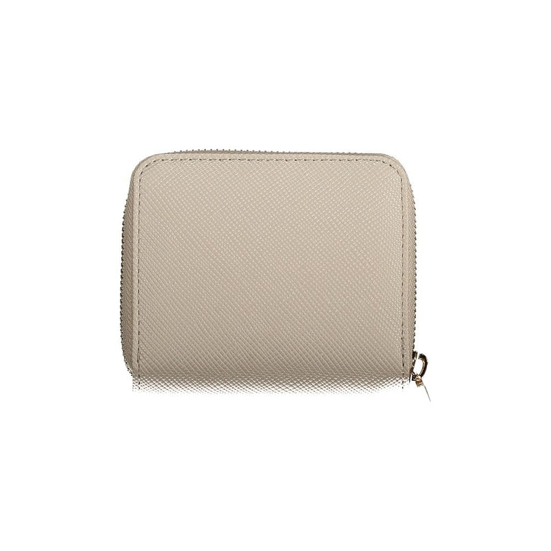 Beige Polyethylen -Brieftasche