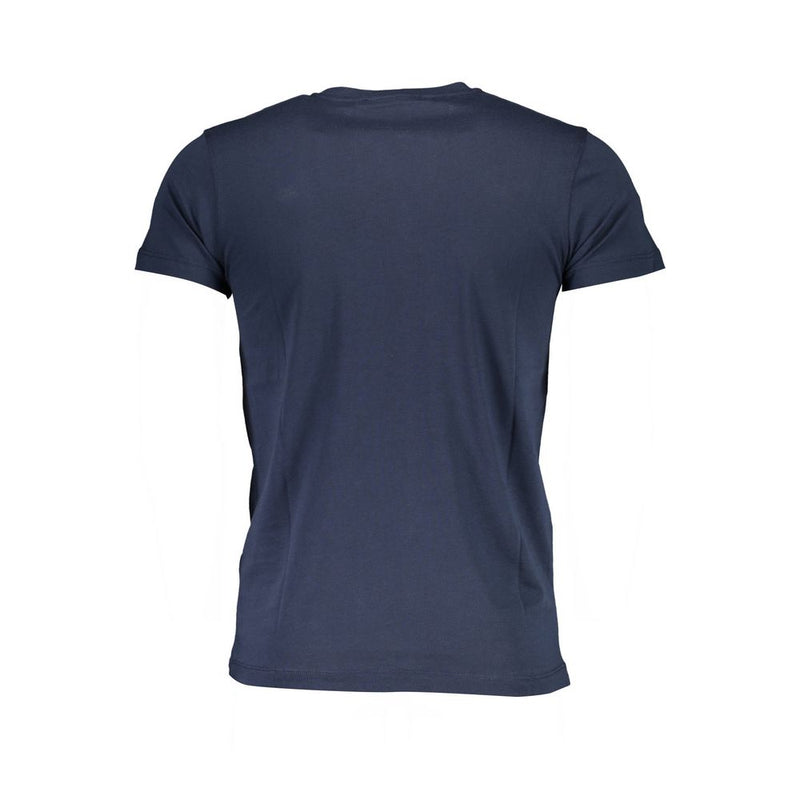 Elegante tee stampato a collo dell'equipaggio - Blue estivo