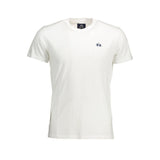 T-shirt brodé blanc élégant pour hommes