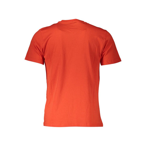 T-shirt en coton imprimé rouge vibrant