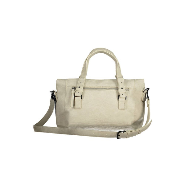 Bolso de detalle contrastante blanco y elegante