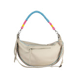 Chic White Sticked Expandable Handtasche