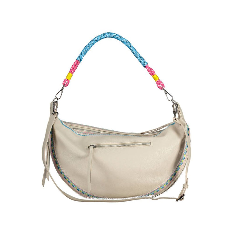 Bolso expandible bordado bordado blanco elegante