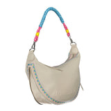 Bolso expandible bordado bordado blanco elegante