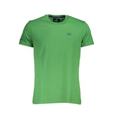 Emerald Elegance Cotton Tee με εξαιρετική λεπτομέρεια