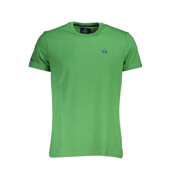 Emerald Eleganz Baumwoll -T -Shirt mit exquisiten Details