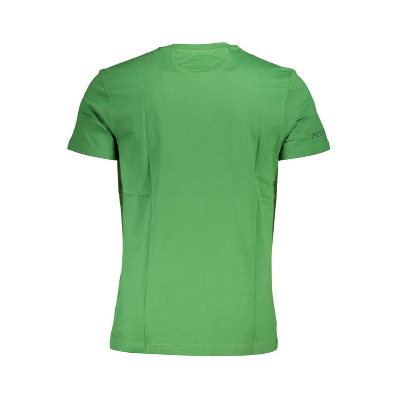 Emerald Elegance Cotton Tee με εξαιρετική λεπτομέρεια