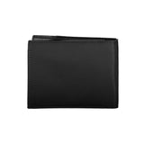 Eco-Chic Contrast Detailed Black Wallet