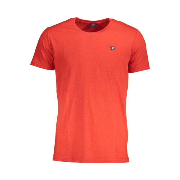 Rotes Baumwollt-Shirt