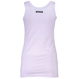 Elegante camiseta sin mangas Purple Round Cabeal