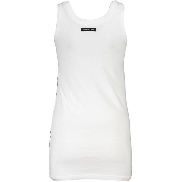 Elegantes Weitschulter-Druck-Tank-Top