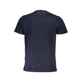 Blaues Baumwollt-Shirt