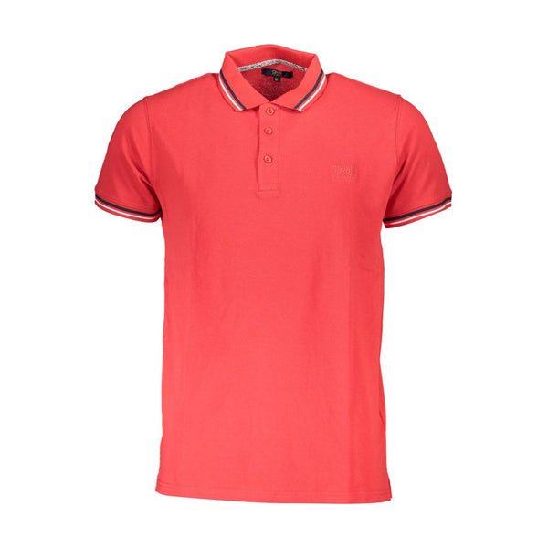 Polo de algodón rojo