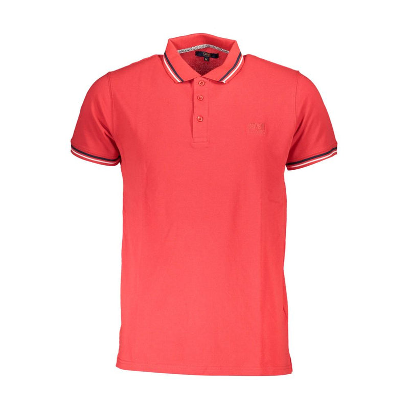 Polo en coton rouge