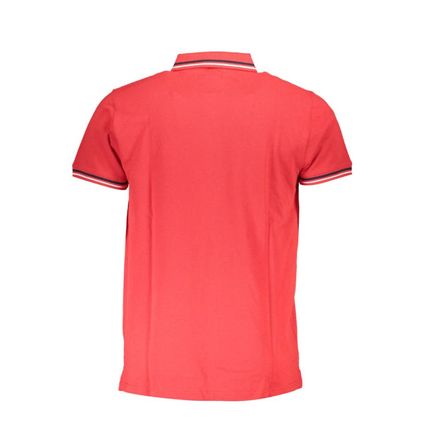 Polo de algodón rojo