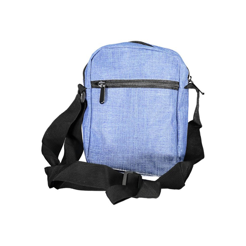 Borsa a tracolla in poliestere blu