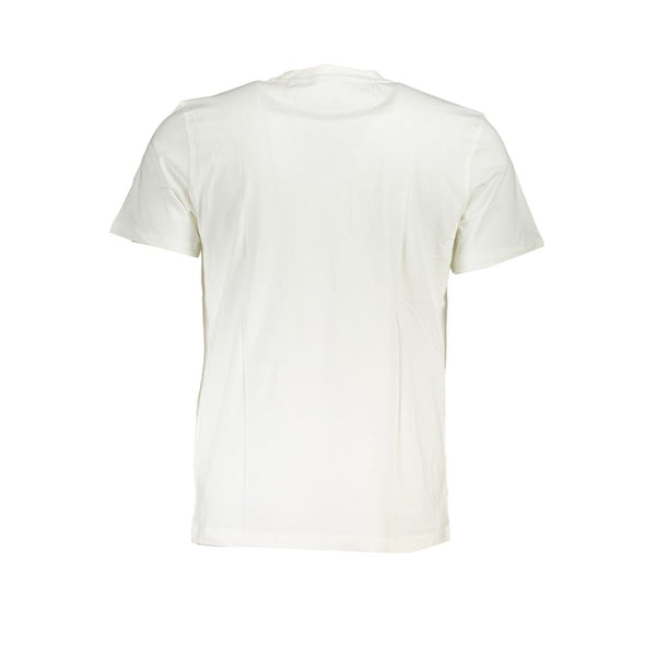 Chic White Crew Neck Tee avec imprimé logo