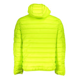 Chic Green Polyamide Hooded Jacket