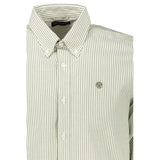 Camicia a bottone a strisce a strisce ecologiche