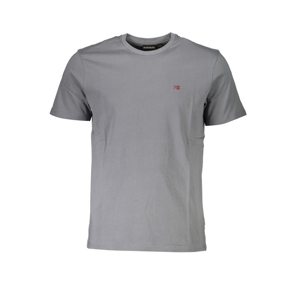 Camiseta de algodón gris