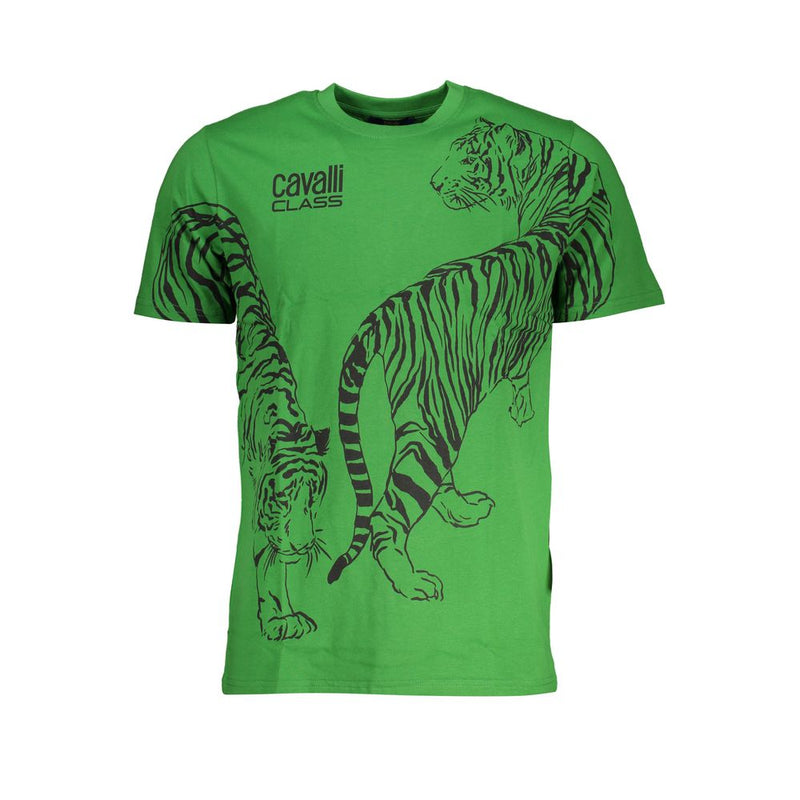 Camiseta de algodón verde