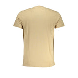 Beige Baumwoll-T-Shirt