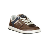 Brauner Polyester -Sneaker