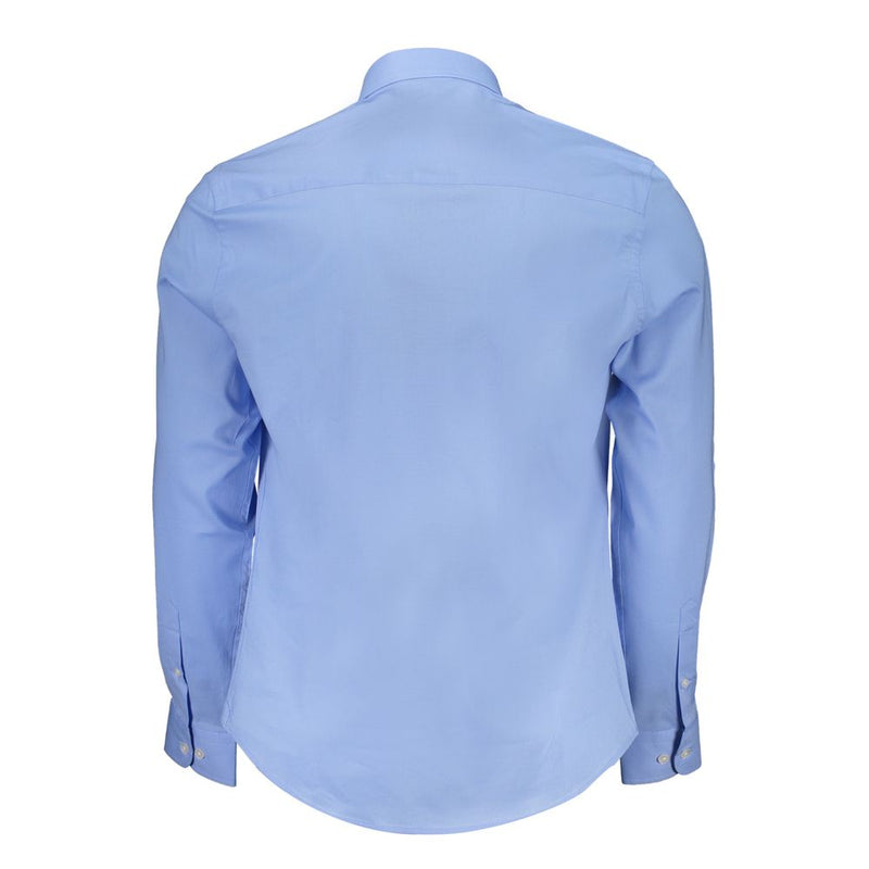 Camicia di cotone azzurro