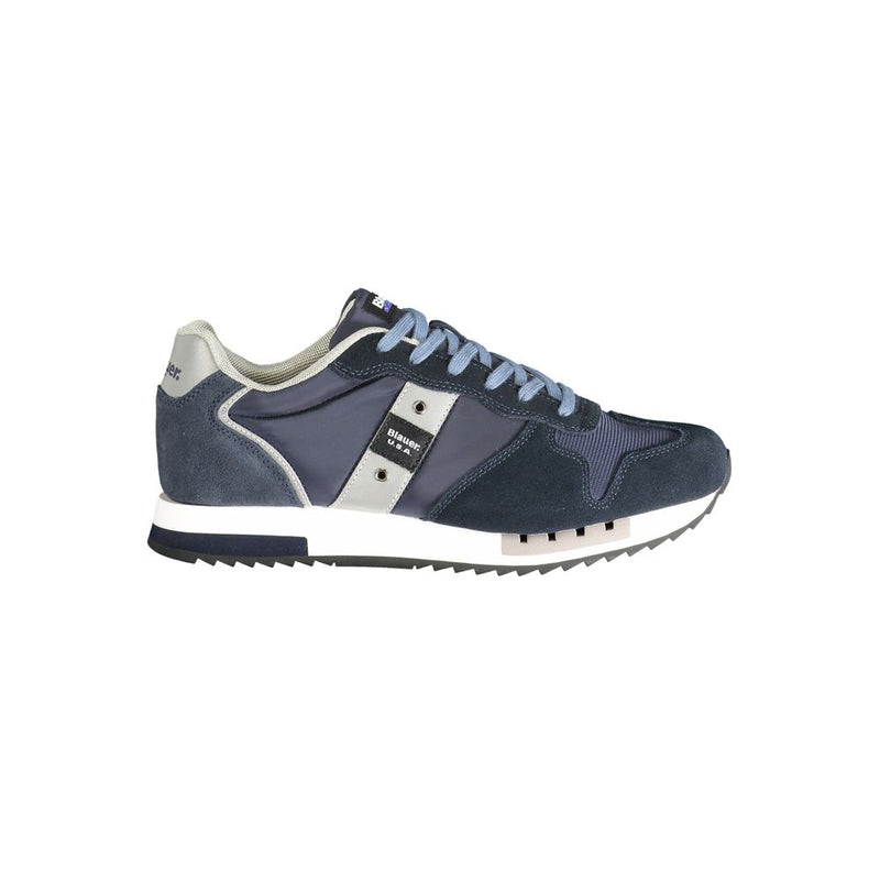 Sneaker en polyester bleu