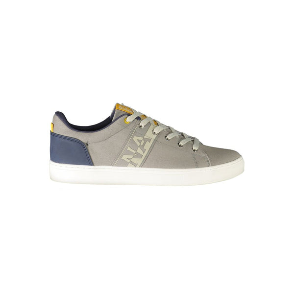 Grauer Polyester -Sneaker