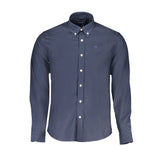 Chemise en coton bleu