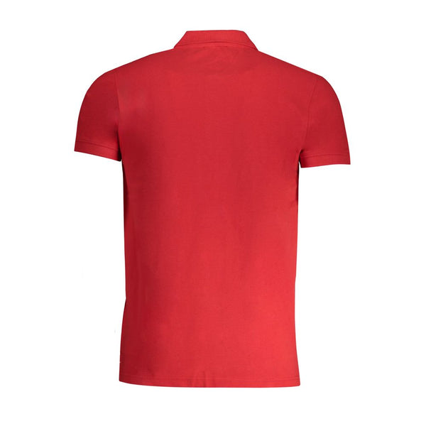 Polo en coton rouge