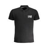 Polo en coton noir