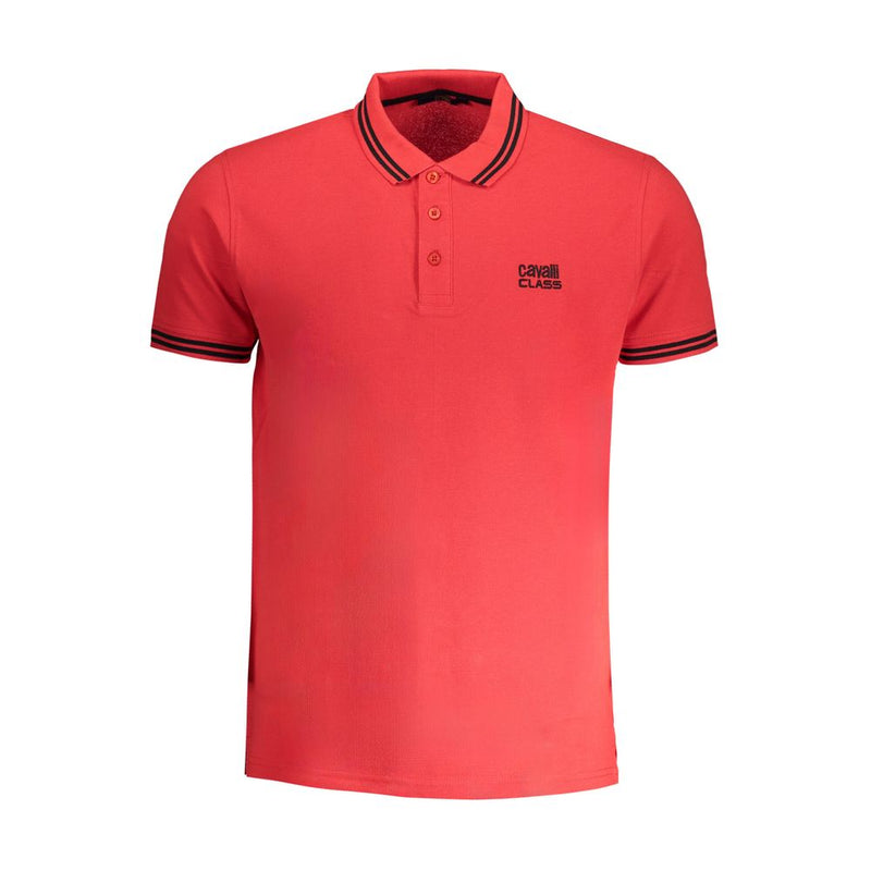 Polo en coton rouge