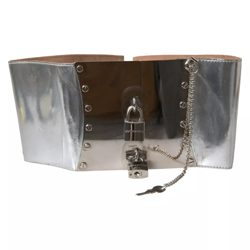 Silver Tone Brass Embellished Waist Belt