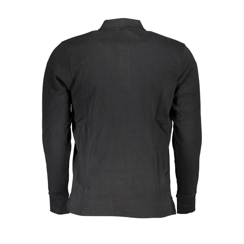 Black Cotton Polo Shirt