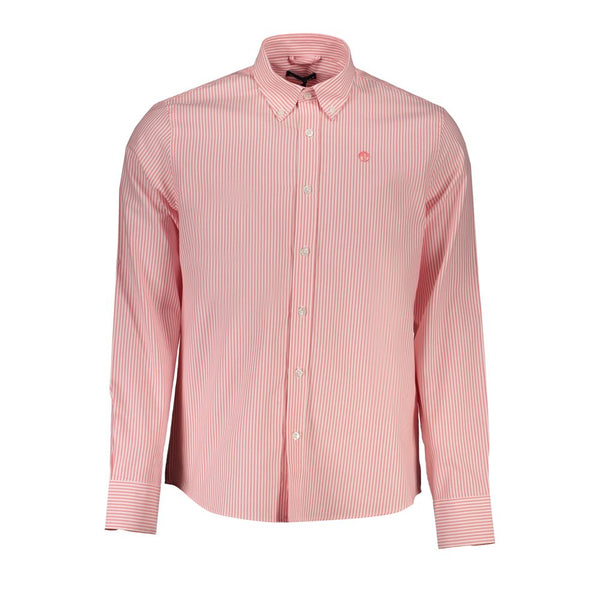 Camicia di cotone rosa