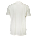 Polo bordado blanco elegante para hombres