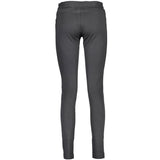 Leggings de cintura elástica negra elegante